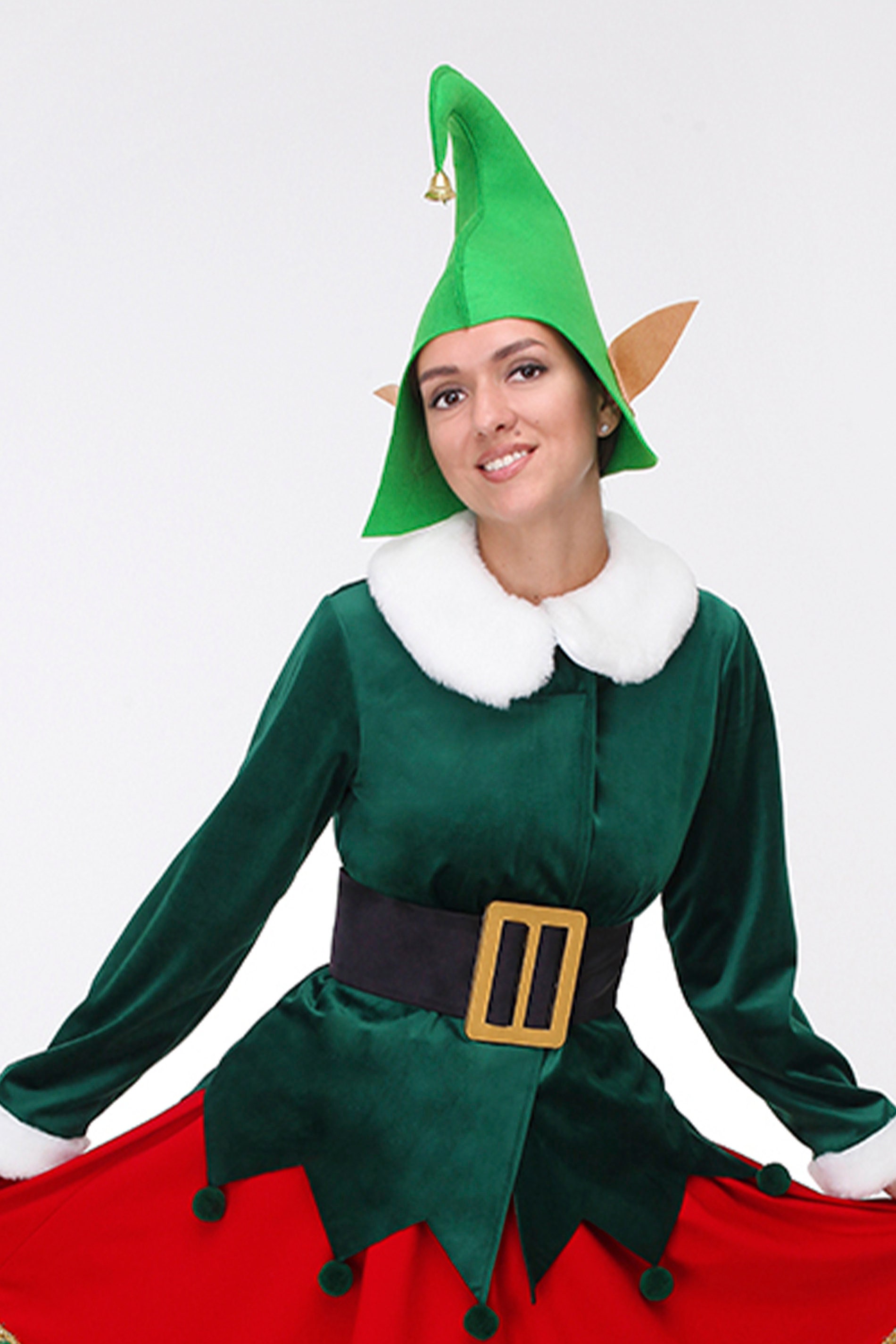 green emerald velvet dress Green Velour Elf Dress Perth main image 0