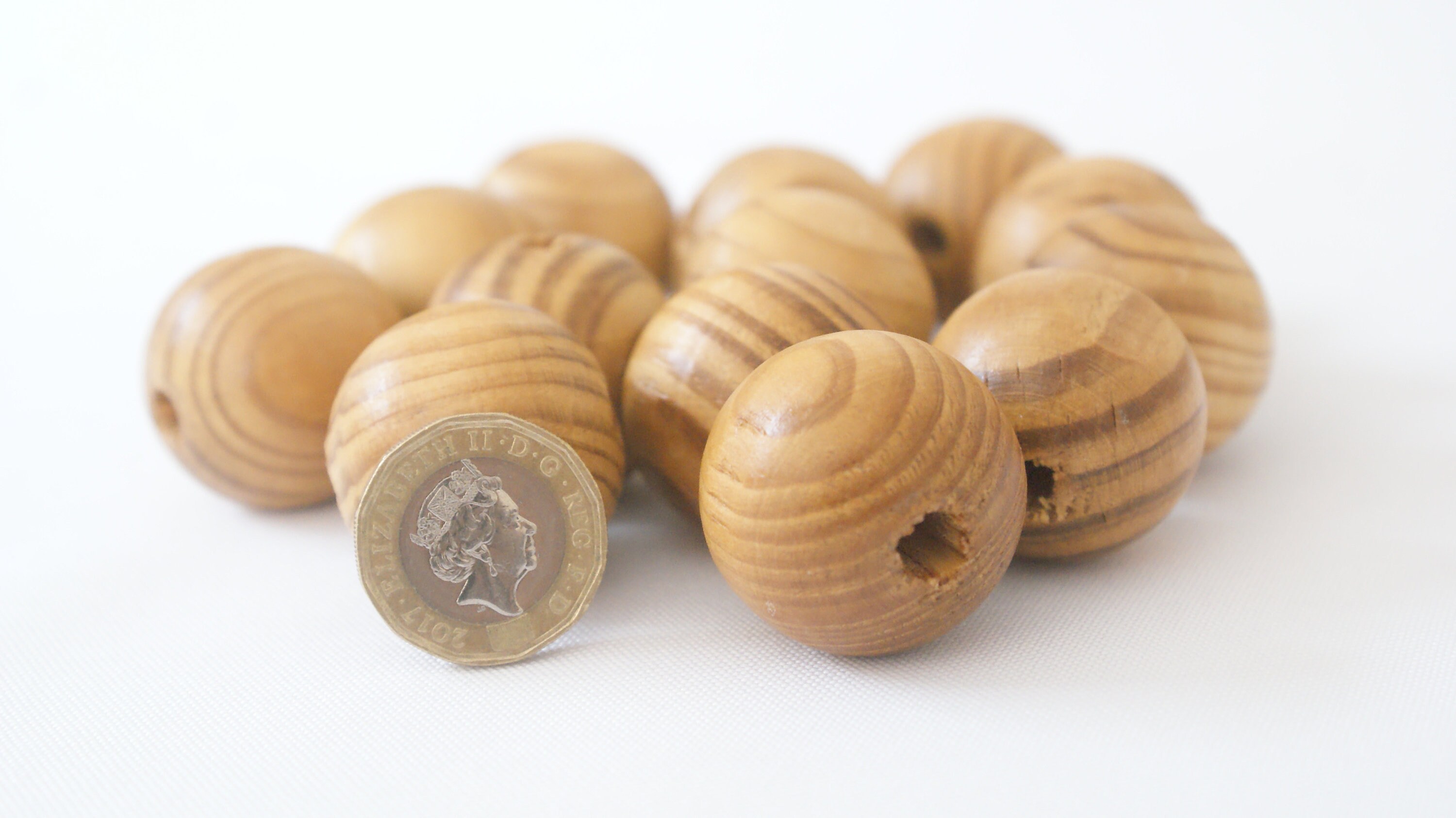 Extra large wooden beads. Macrame beads Chunky beads Round Etsy