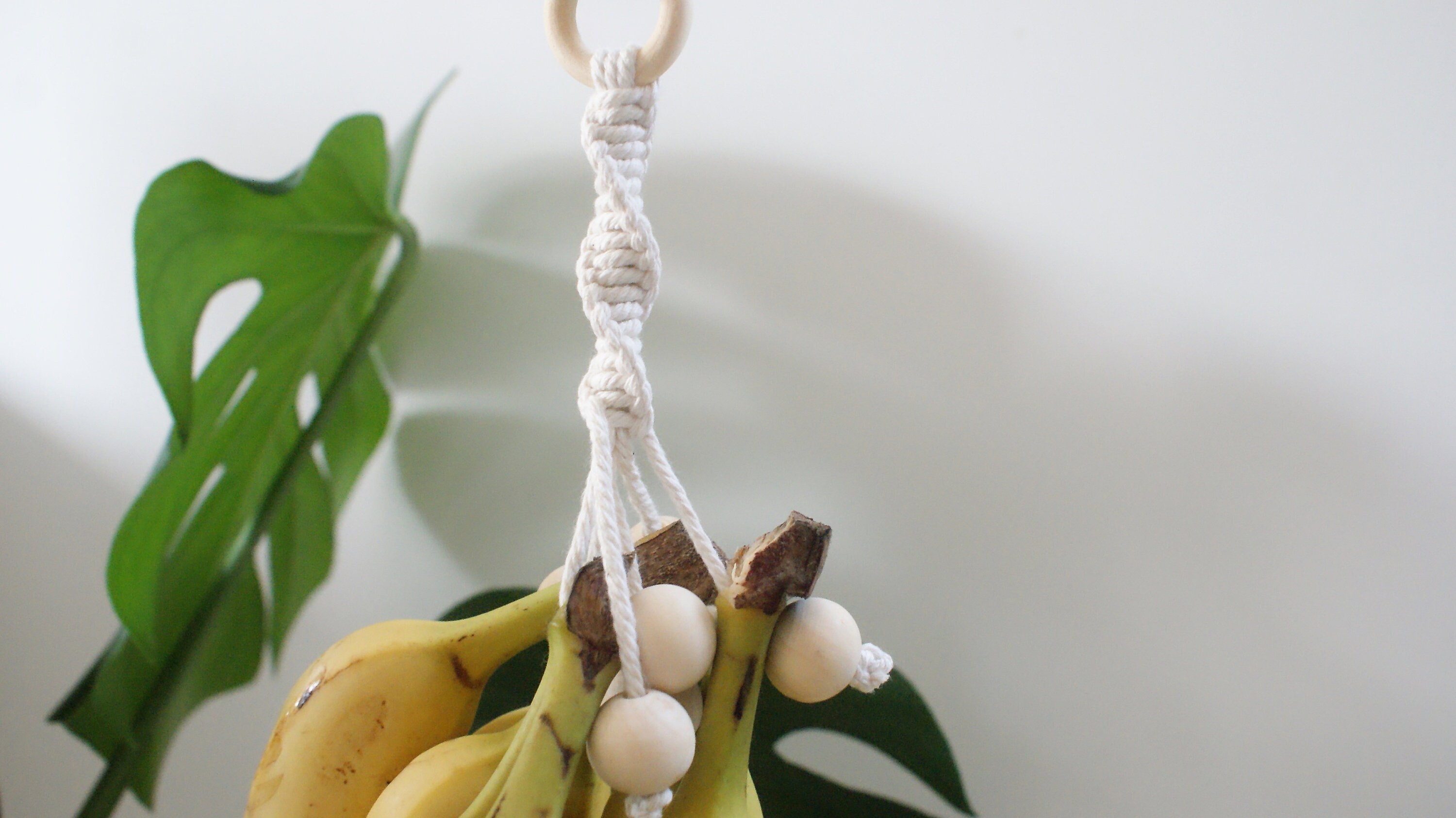 Banana Holder Macrame Banana Hanging Fruit Storage Veg Etsy