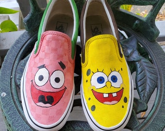 spongebob custom vans