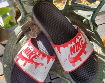 Custom nike slides | Etsy