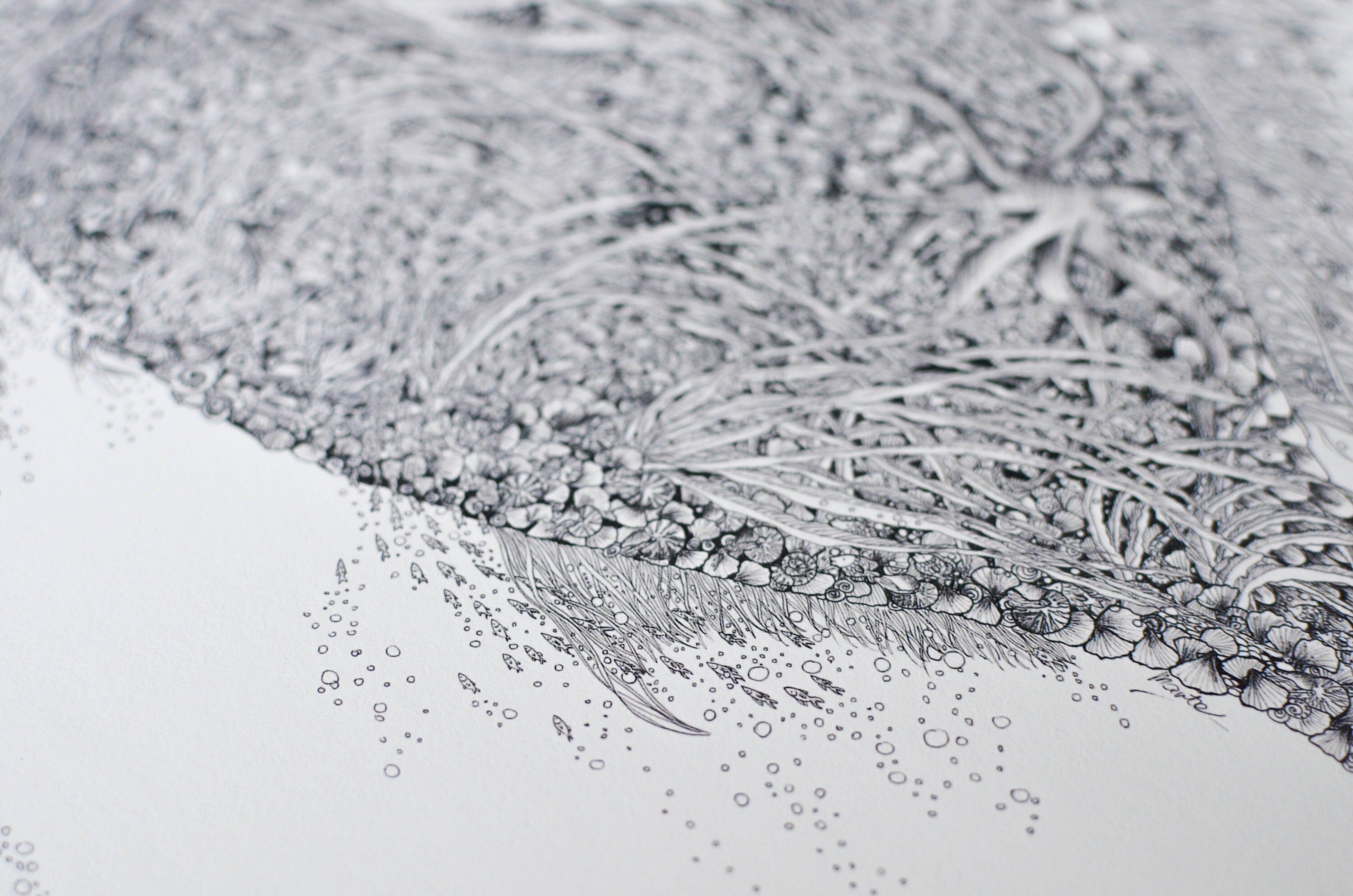 Black and white wall art / Large wall art / Art home decor / | Etsy