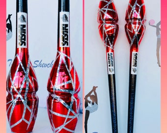Rhythmic gymnastics clubs. RG clubs decorating, matching your leotard design.