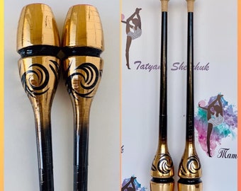 Rhythmic gymnastics clubs. RG clubs decorating, matching your leotard design.
