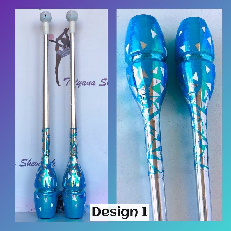 Rhythmic gymnastics clubs. RG clubs decorating, matching your leotard design. image 2