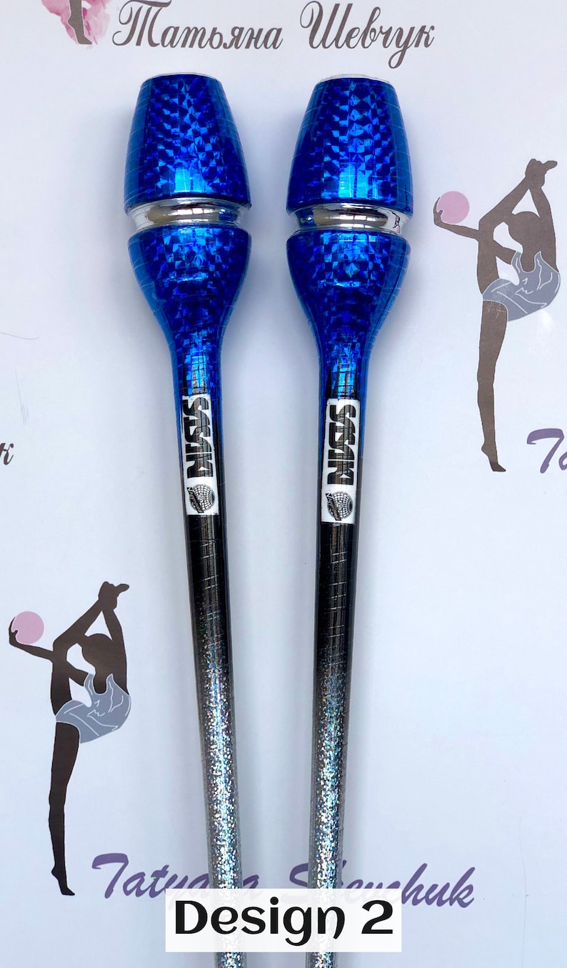 Rhythmic gymnastics clubs. RG clubs decorating, matching your leotard design. image 5