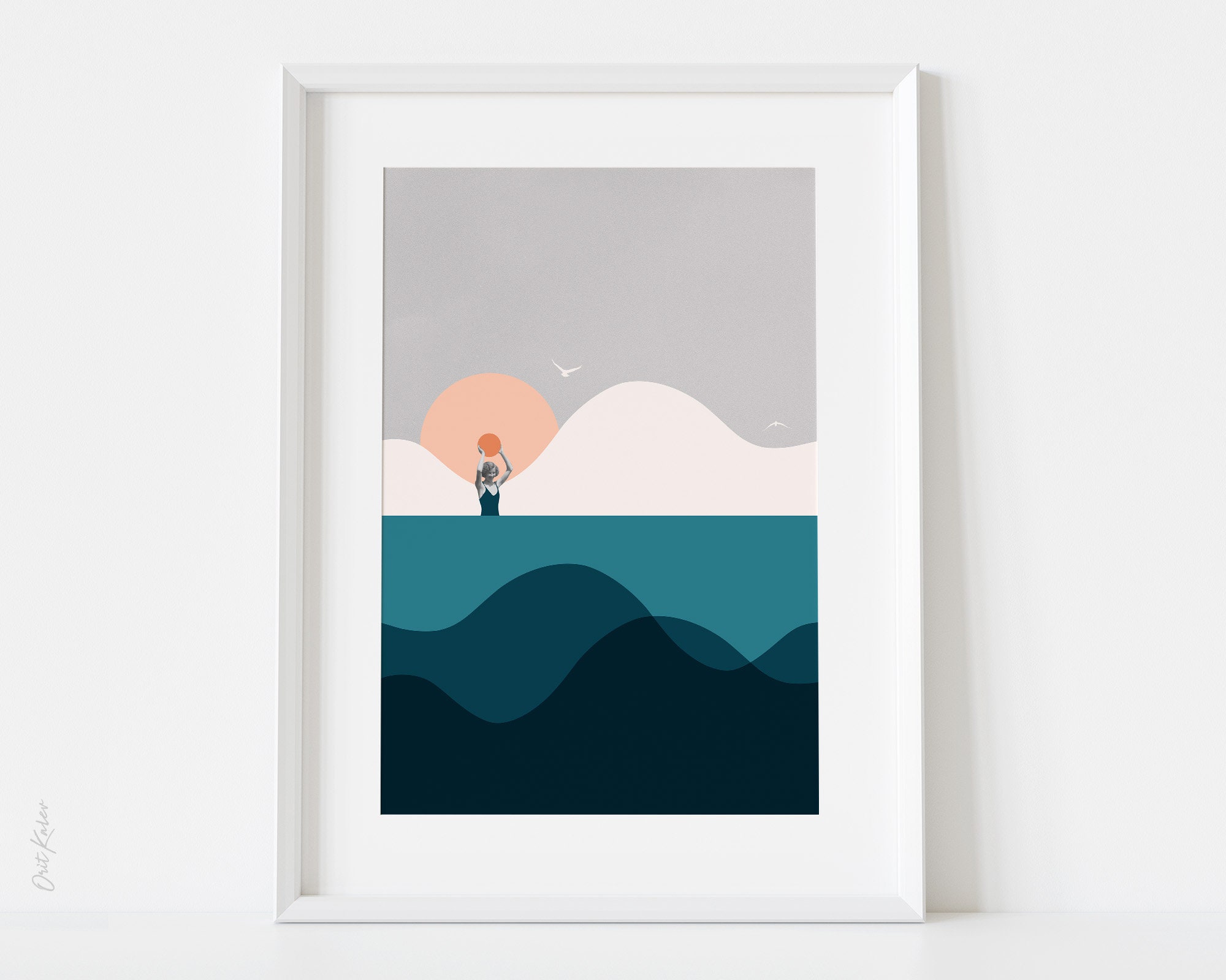 How to frame a print - Orit Kalev
