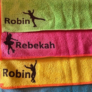 Microfibre ice skating blade cloths, male figure skating image, ice skating blade towels, Ice skating, Figure skating, personalised towel