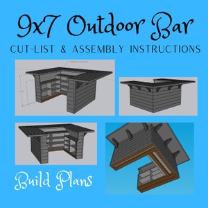 Outdoor Bar Build Plans | Woodworking Plans | Digital Download