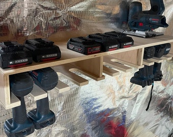 Drill Storage Shelf Build Plans | Woodworking Plans | Woodworking projects | Digital Download