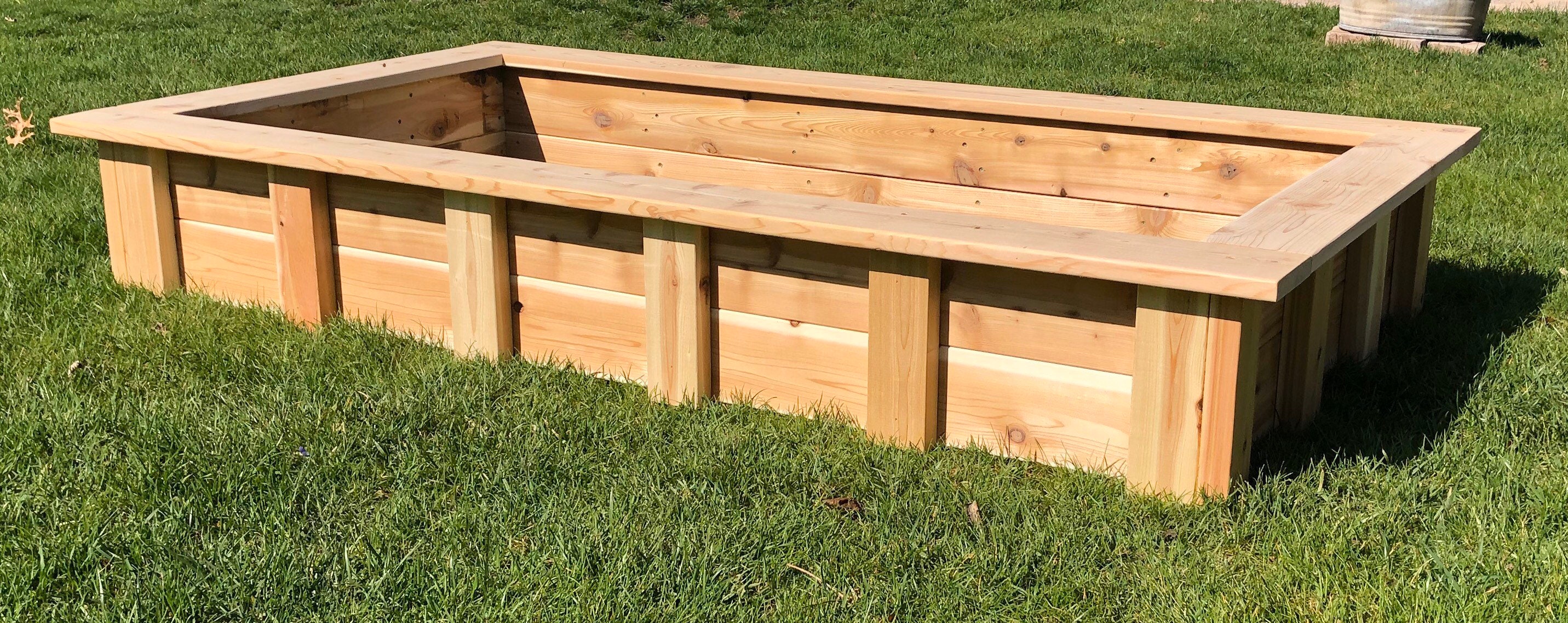 Raised Planter Box Build Plans Cedar PDF Plans Etsy