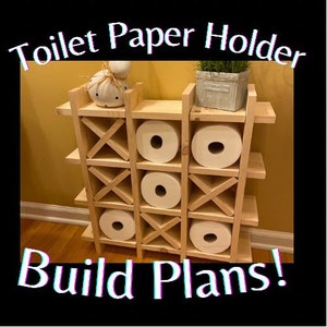 Toilet Paper Holder Build Plans | Woodworking Plans | Woodworking projects | Digital Download