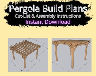 Pergola Build Plans | Woodworking Plans | Digital Download