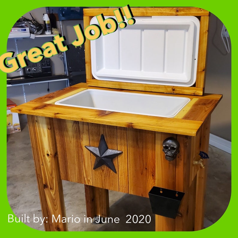 Cedar Cooler / Ice Box Plans Updated Std and Metric Cut Etsy