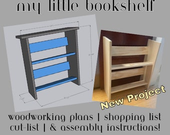 My Little Bookshelf | Woodworking Plans | Woodworking projects | Wooden Furniture