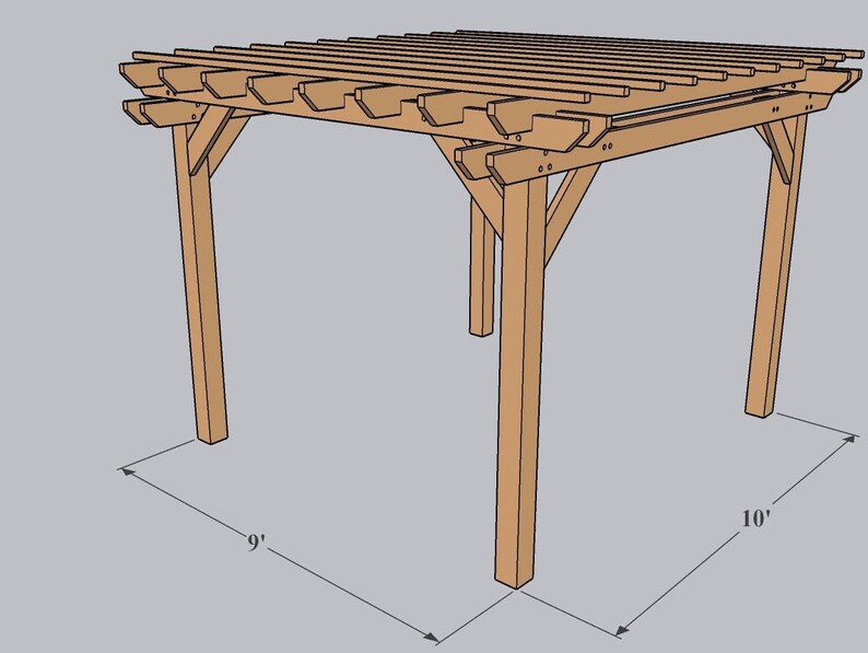 Pergola Build Plans PDF Digital Download Etsy