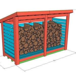 Log Storage Unit Build Plans | Woodworking Plans | Woodworking projects | Digital Download
