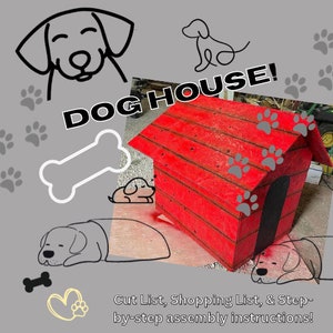 Dog House Plans | Woodworking Plans | Woodworking projects | Digital Download