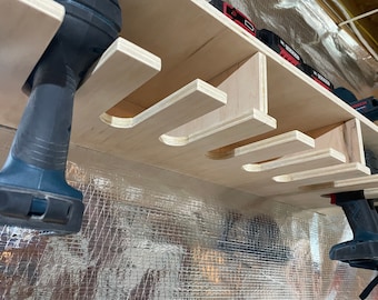 Drill Storage Shelf Build Plans | Woodworking Plans | Woodworking projects | Digital Download