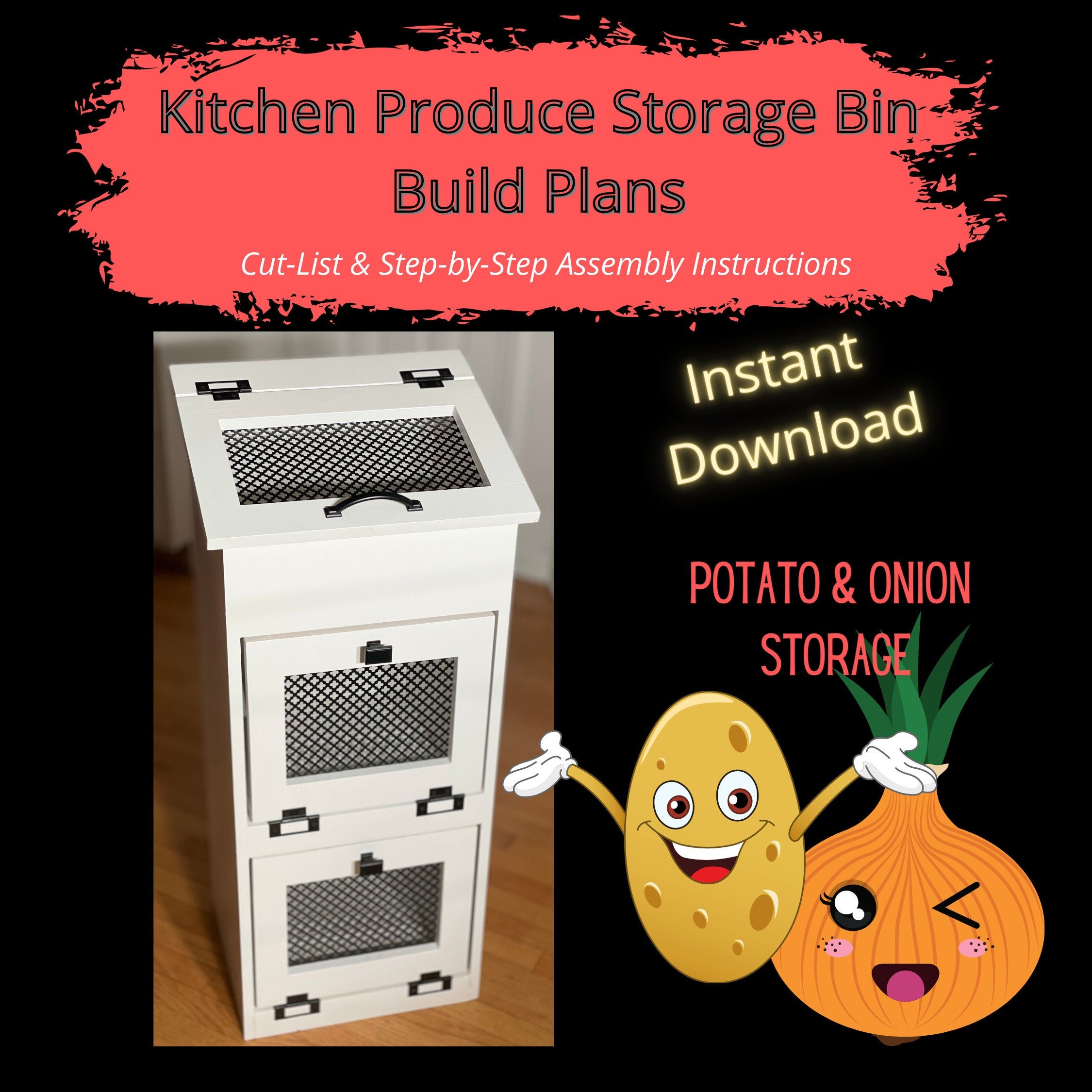 Potato Onion Bin for sale Only 4 left at 65