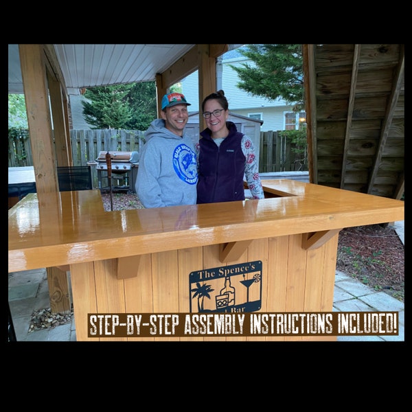 Outdoor Bar Plans | Woodworking Plans | Woodworking projects | Digital Download