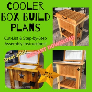 Patio Cooler Build Plans | Woodworking projects | Digital Download | Woodworking Plans
