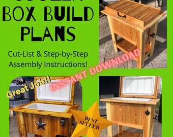 Patio Cooler Build Plans | Woodworking projects | Digital Download | Woodworking Plans