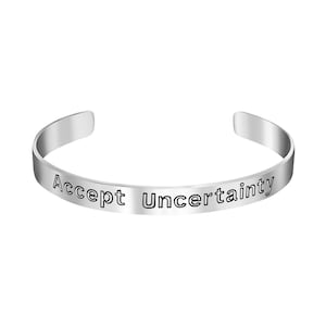 Handmade bracelet silver bracelet engraved awareness bracelet dainty bracelet silver natural bead bracelet for man cuff bracelet men