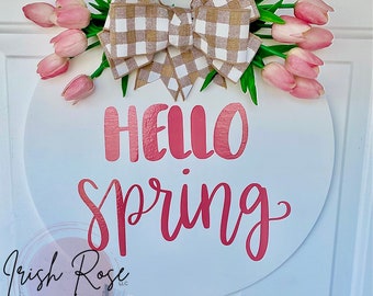 Hello Spring Door Hanger