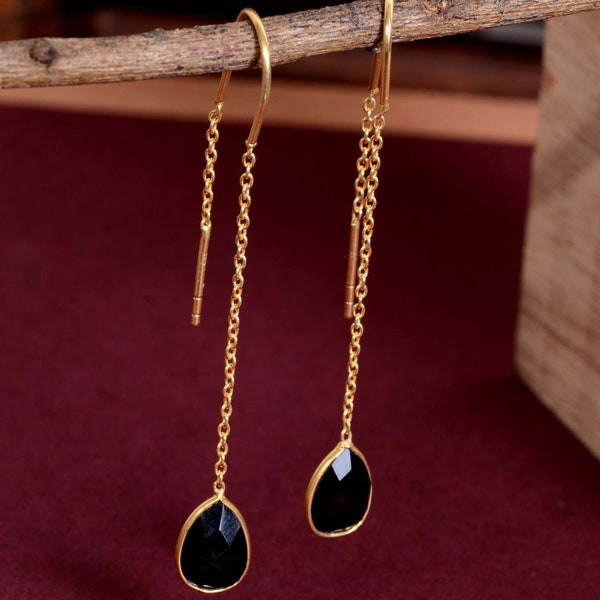 Black Onyx Earrings Etsy