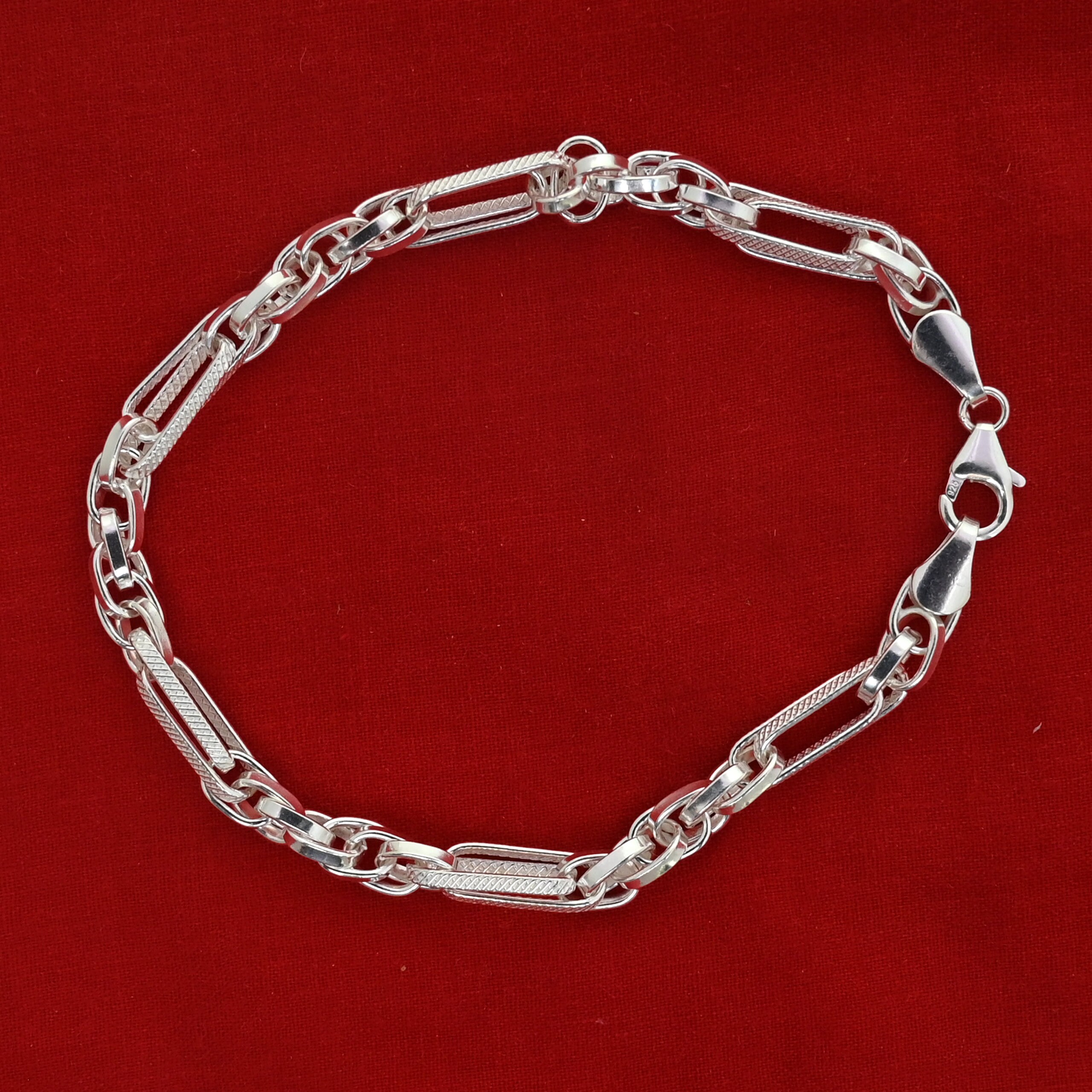 925 Sterling Silber Armband 925 Sterling Silber Ovale Etsy