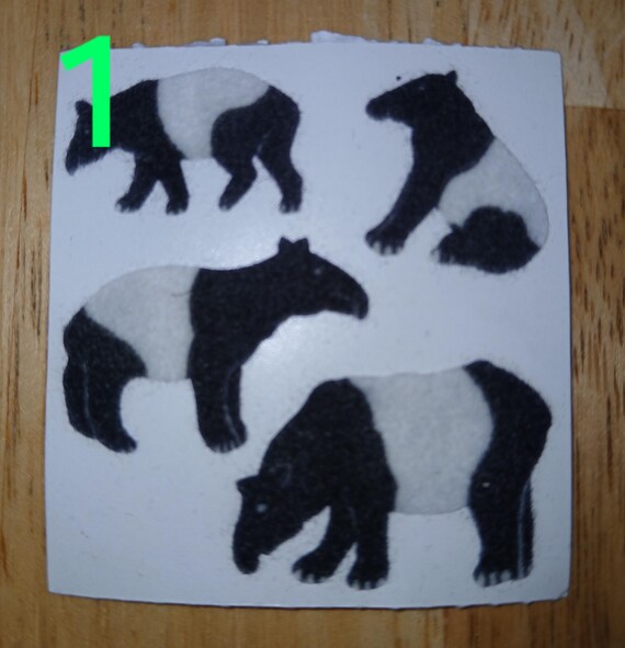 Vintage Sandylion Fuzzy Animal Stickers 3 - Etsy