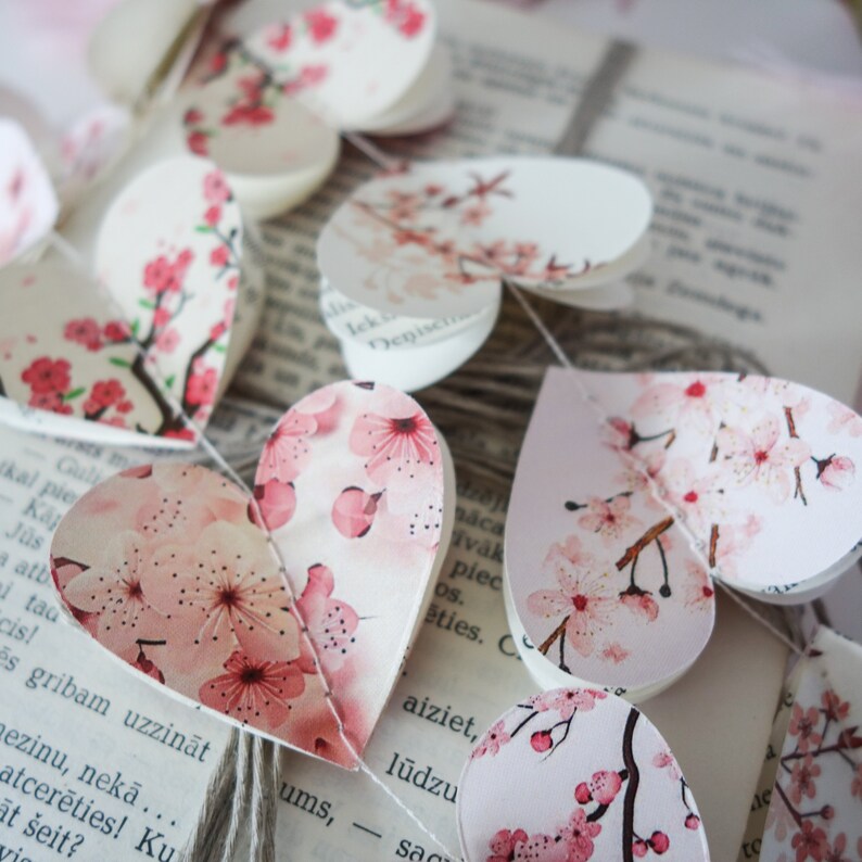 Cherry Blossom Garland Cherry Blossom Gift Cherry Blossom Etsy