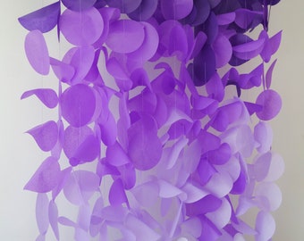 Purple wedding backdrop, purple bridal shower decorations, purple garland, purple banner, purple birthday backdrop, purple party backdrop