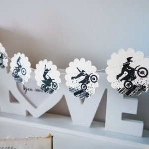 Motocross gifts, motocross garland, motocross baby shower decor, motocross party decorations, motocross birthday decorations, sports decor