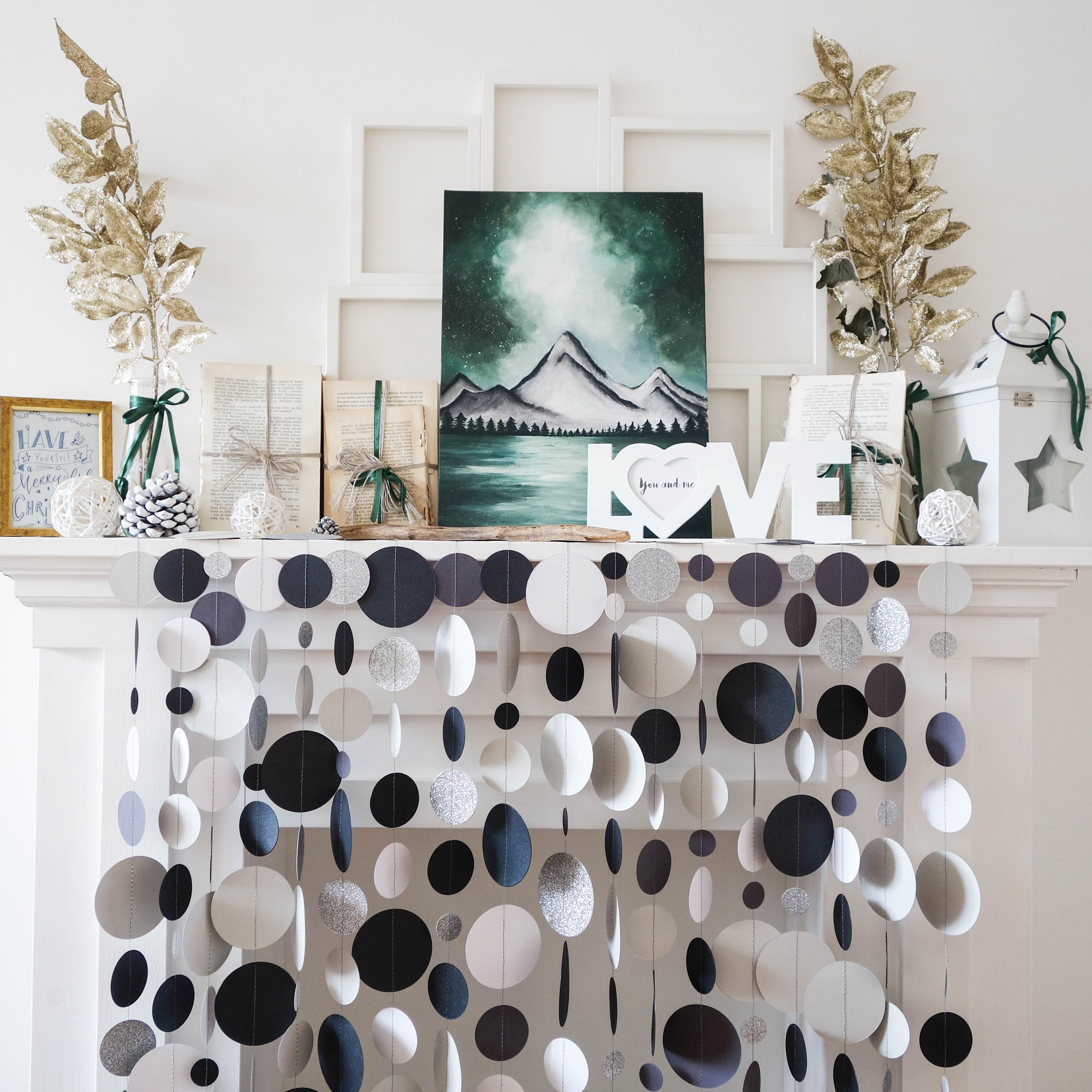 Black wedding backdrop silver wedding backdrop white wedding Etsy