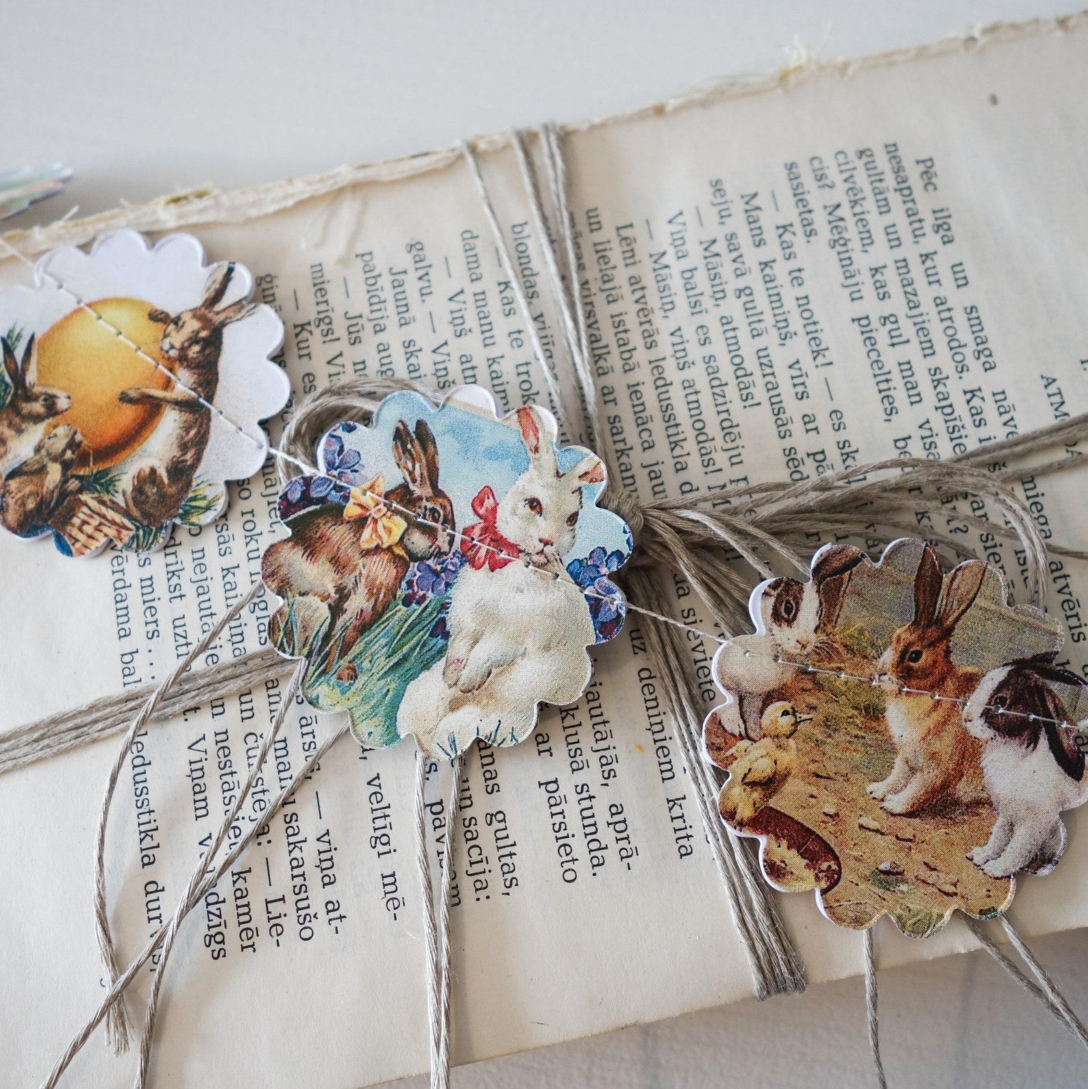 Easter bunny decor vintage easter garland vintage easter Etsy