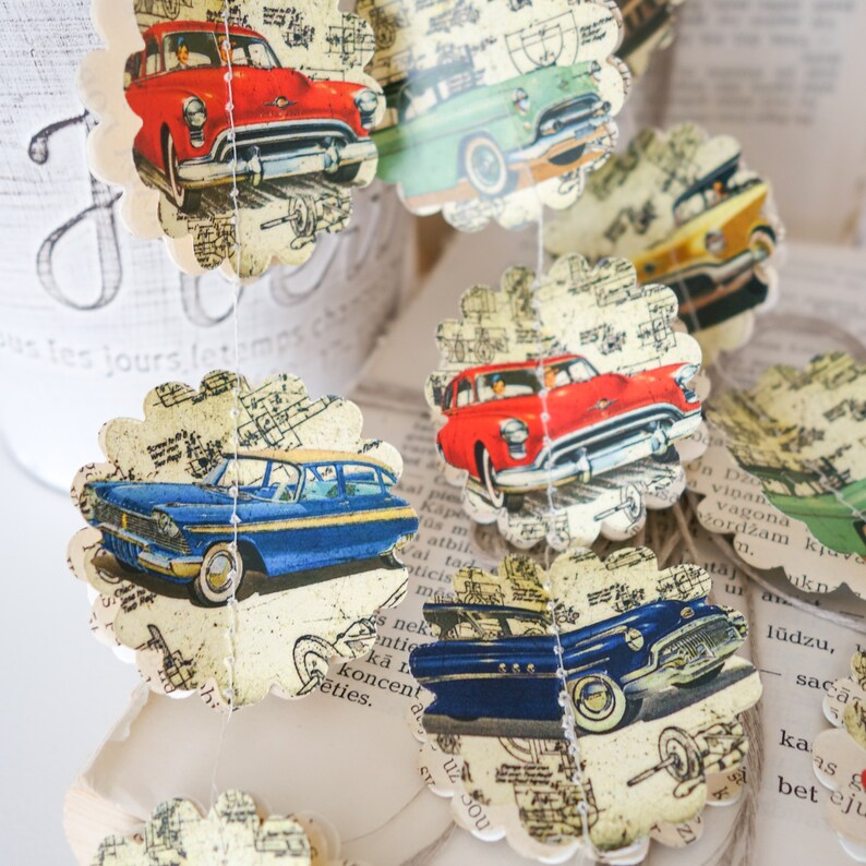 Car Garland Car Gifts Car Nursery Decor Car Wall Decor Car Etsy