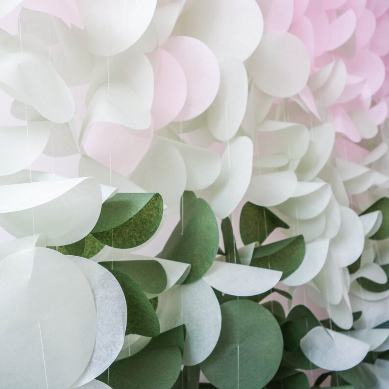 Sage Green Wedding Backdrop Green Pink Ombre Backdrop Green Etsy