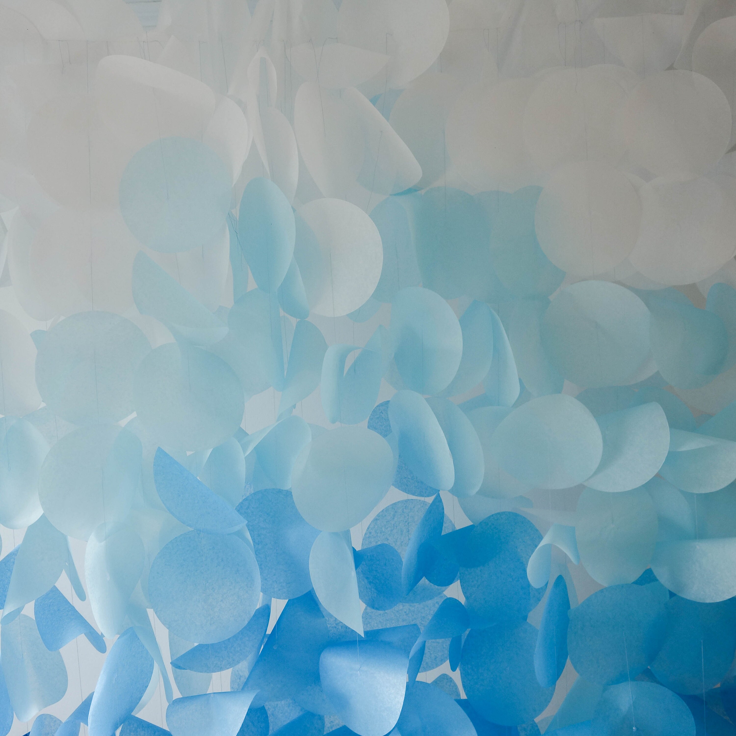 Blue Ombre Backdrop Blue Wedding Backdrop Blue Baby Shower Etsy