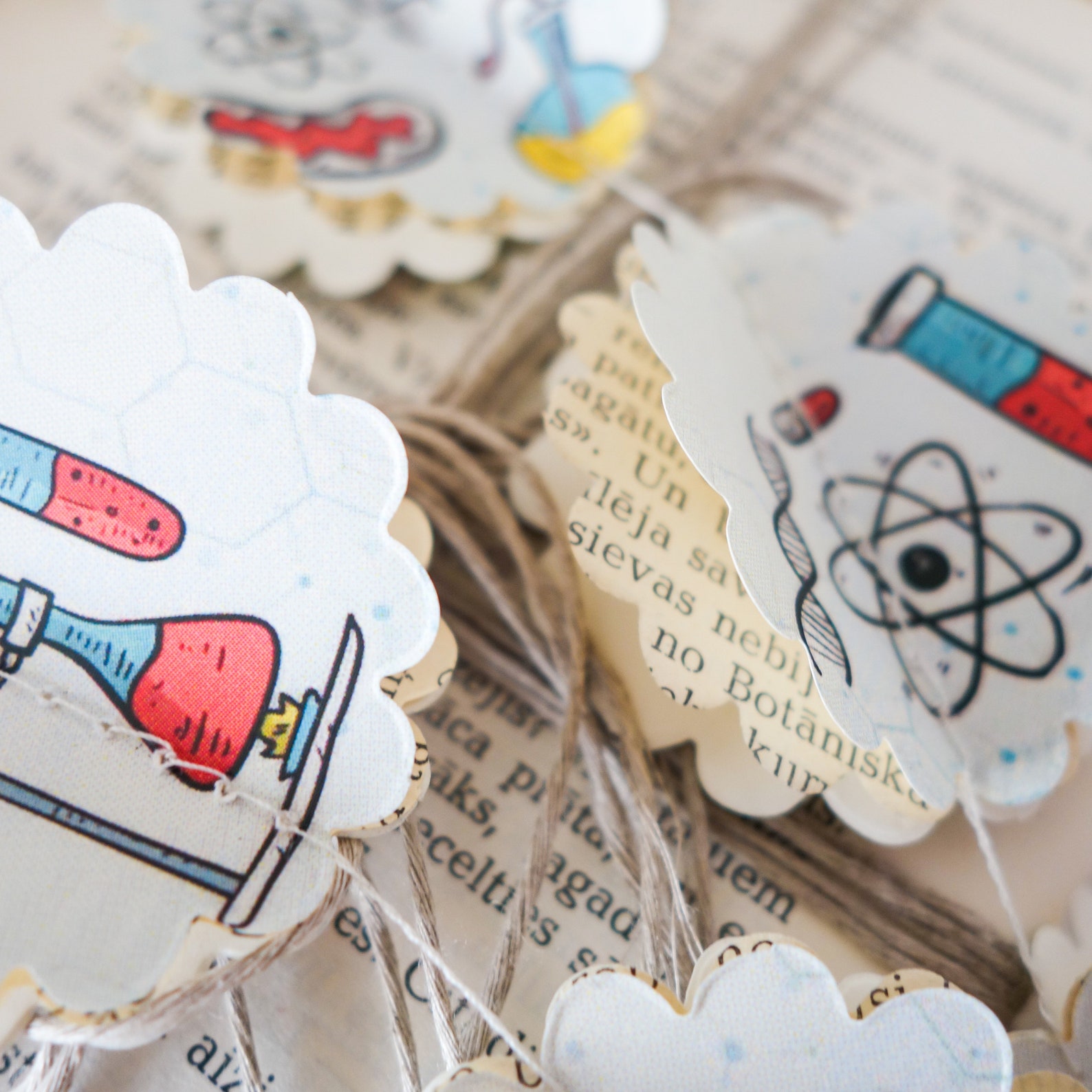 Science Garland Science Gifts Science Party Decorations Etsy