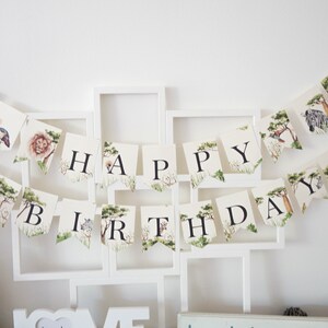 Alles Gute zum Geburtstag Banner, Safari Geburtstagsbanner, Safari Party Banner, Safari ersten Geburtstag Dekorationen, Löwen Banner, Safari Baby Party Dekor