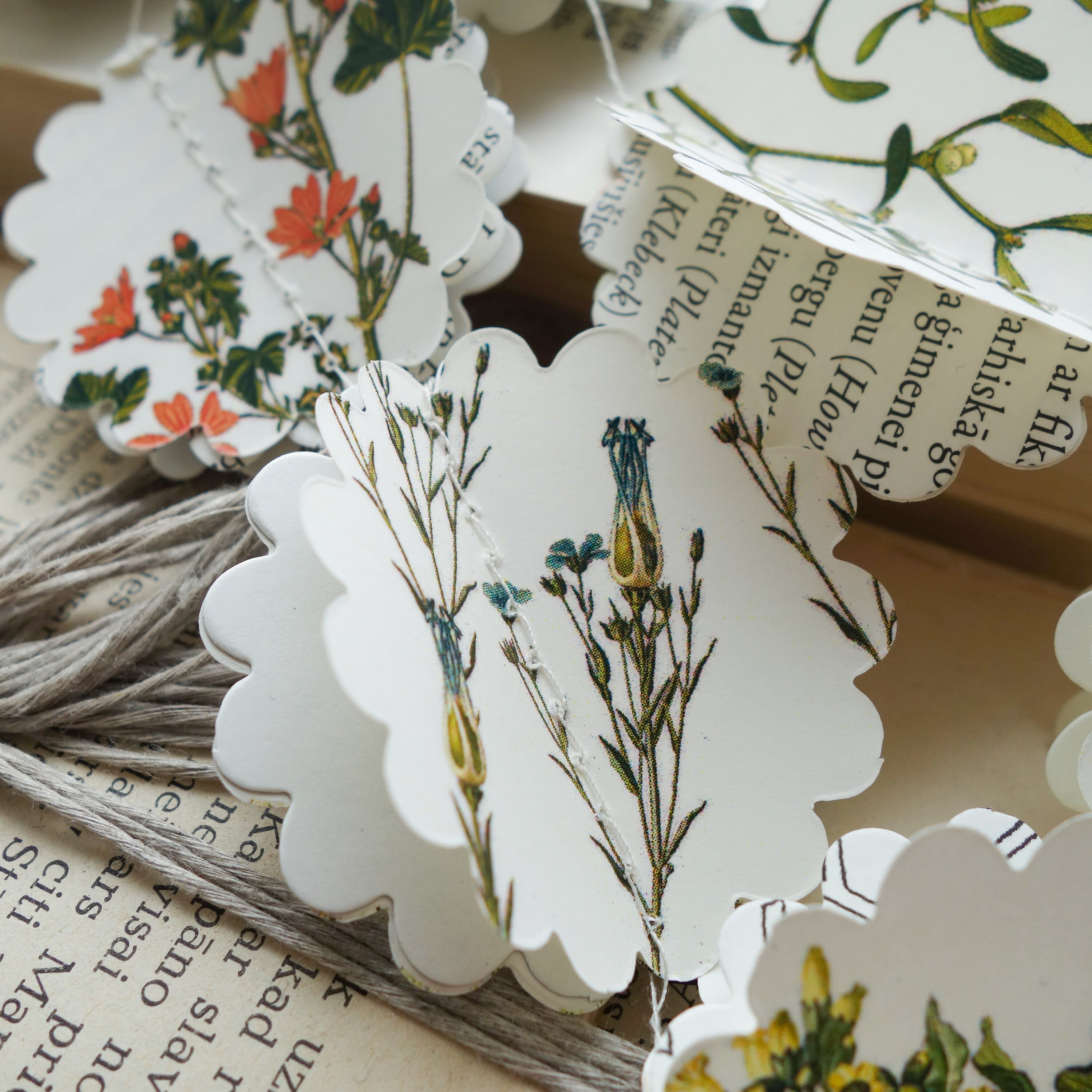 Botanical Garland Botanical Gifts Botanical Decor Botanical Etsy