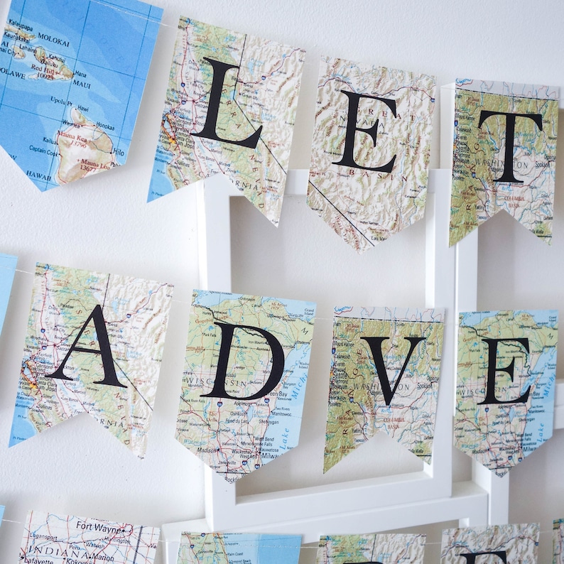 Let the Adventure Begin Banner Let the Adventure Begin Etsy