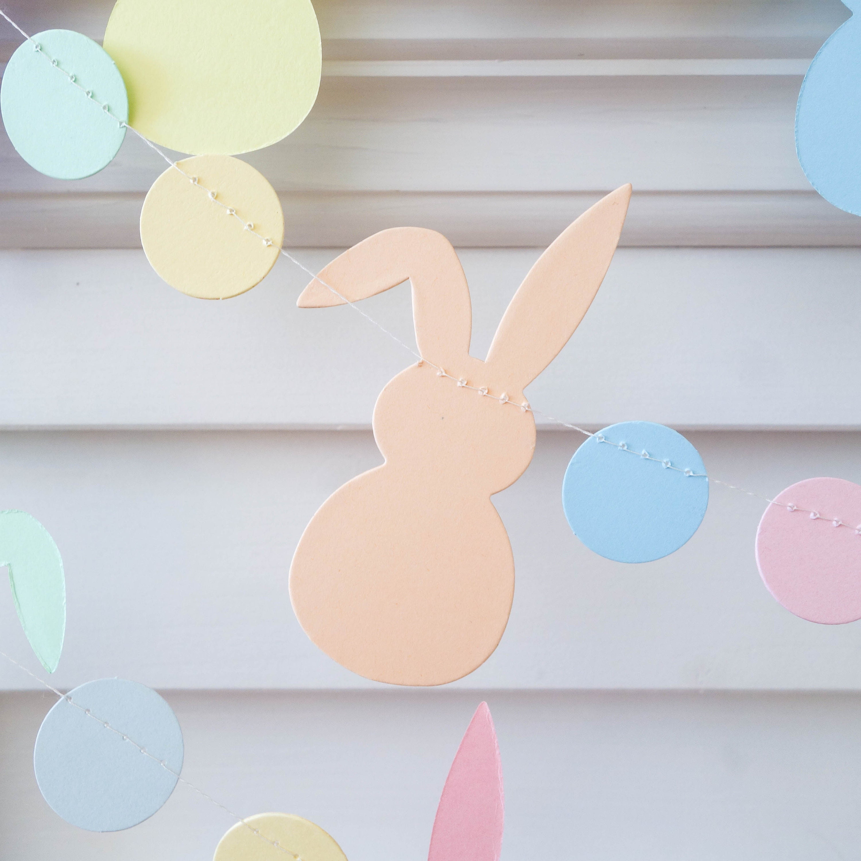 Easter Bunny Garland Set, Pastel Tone Decor, Spring Home Decorations - Etsy