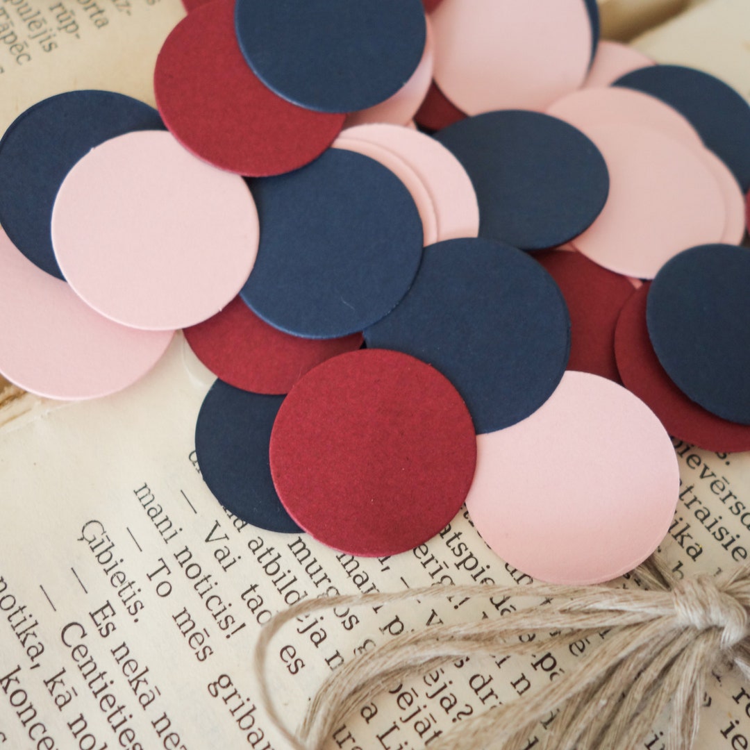Navy Confetti Red Confetti Pink Confetti Navy Blue Etsy