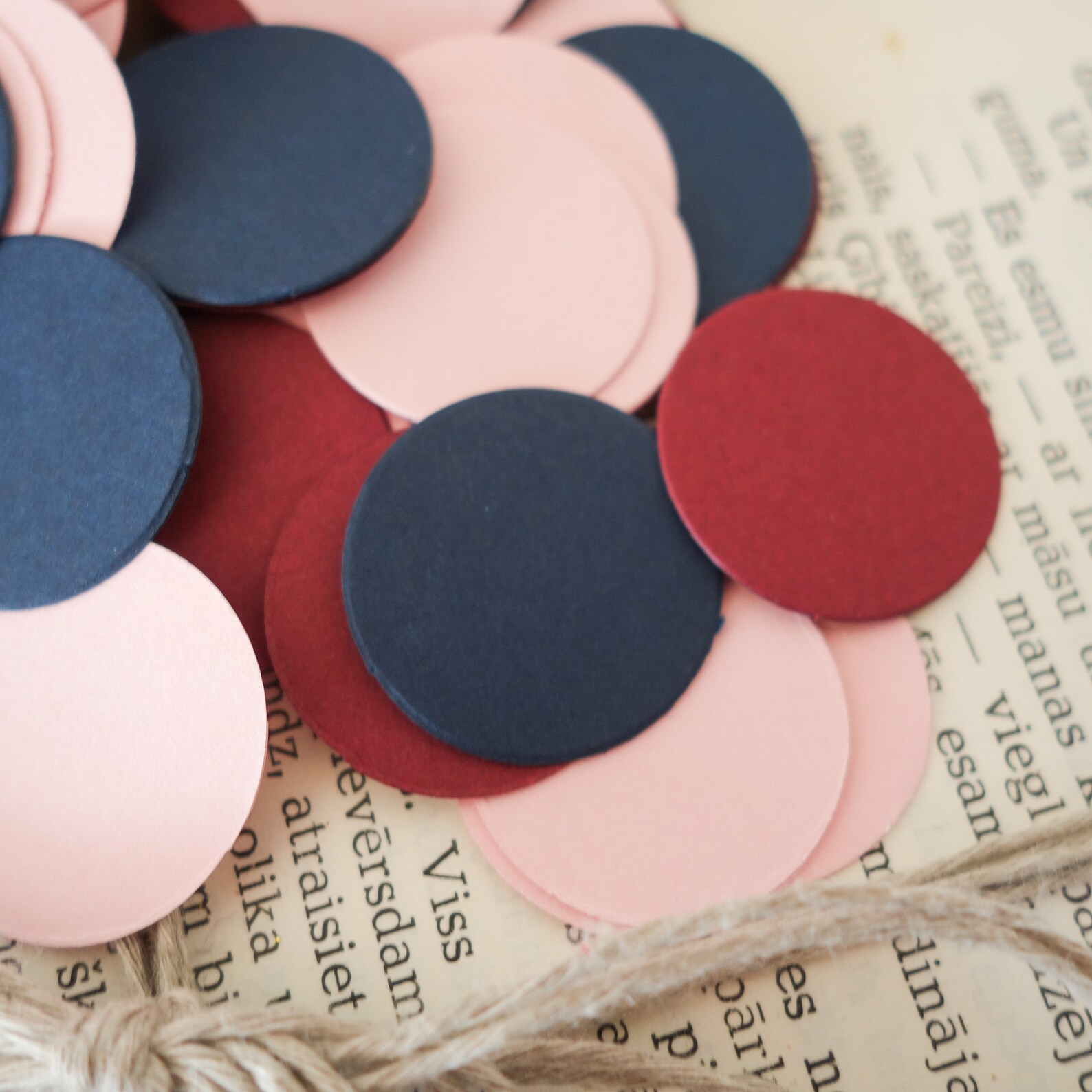 Navy Confetti Red Confetti Pink Confetti Navy Blue Etsy