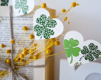 St Patricks day decor, St Patricks garland, St Patricks gift, St Patricks banner, Irish flag banner, Irish decor, Irish gifts