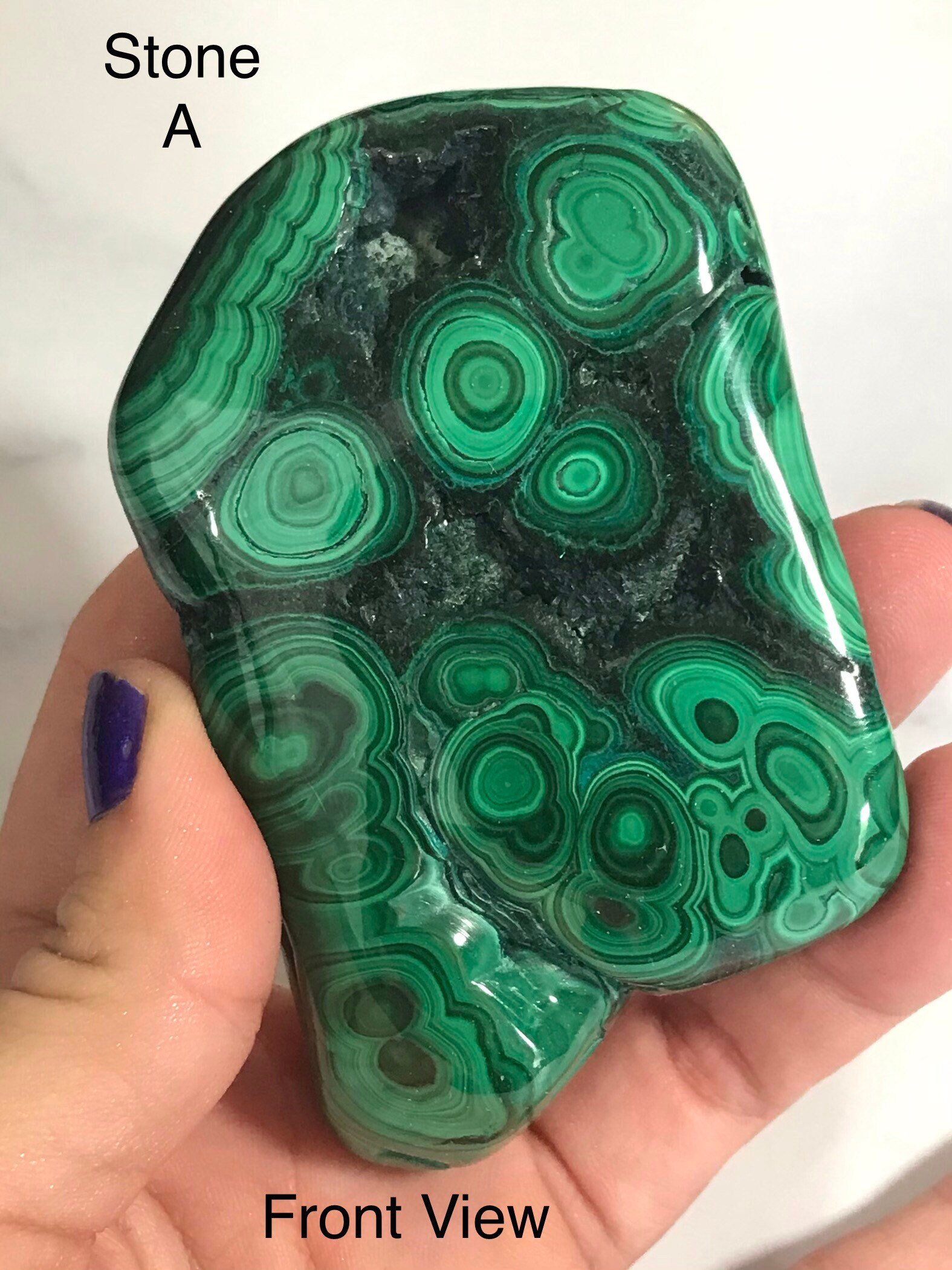 malachite polished stone