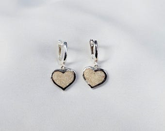 Pendientes de plata de lujo únicos / Pendientes de plata de ley 925 hechos a mano con cristal de vino / Regalo de joyería innovador único
